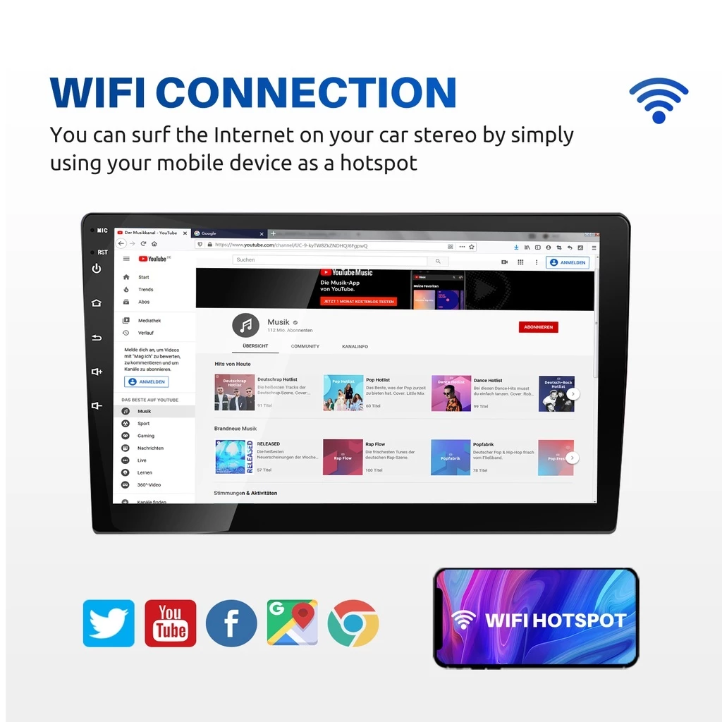 Central control screen/Android screen/navigation screen(8GB running memory product)