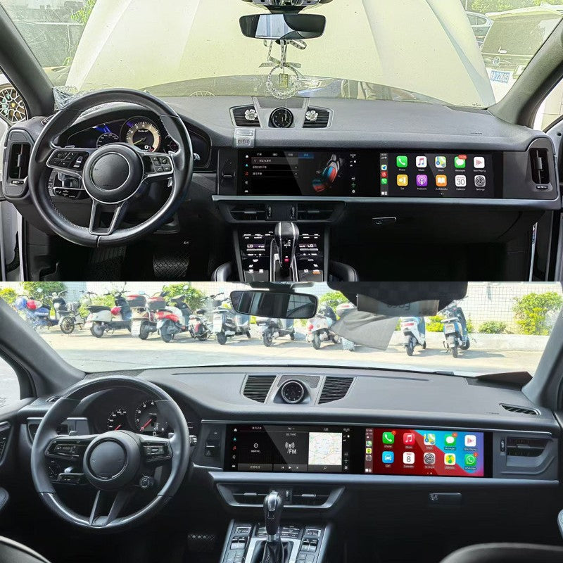 Porsche dedicated dual screens